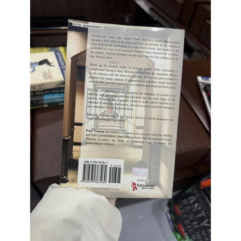 100 TIPS FOR HOTELIERS – PETER VENISON | SÁCH QUẢN LÝ KHÁCH SẠN THỰC CHIẾN- K3 1011392