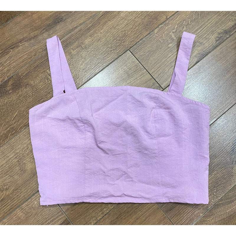 ÁO CROPTOP 2  DÂY VẢI THÔ MÁT SIZE M 517070