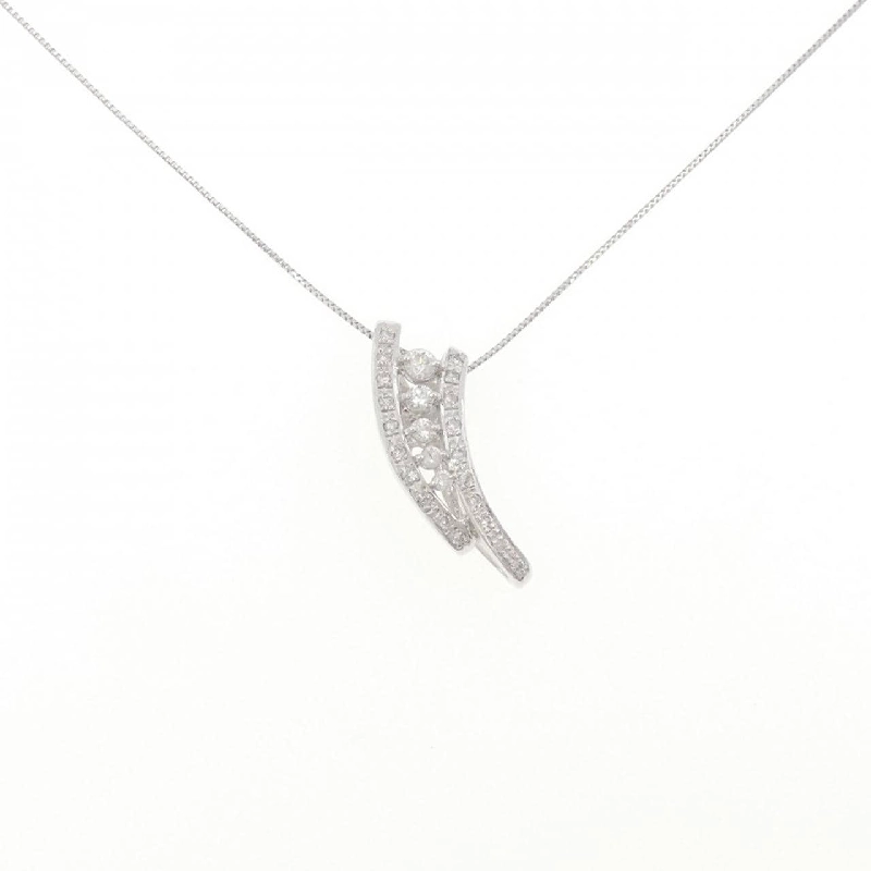 K14WG/K18WG Dây chuyền kim cương 0.33CT - Hàng hiệu Chính hãng 861411