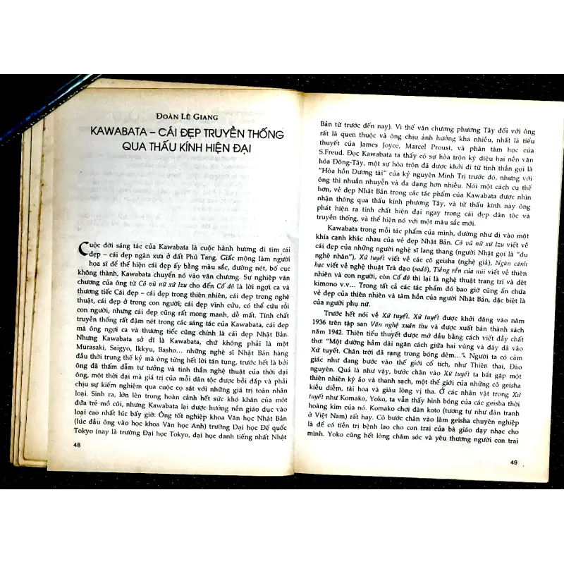 Đọc KAWABATA (Tạp chí Văn Chương số 6) 1009230