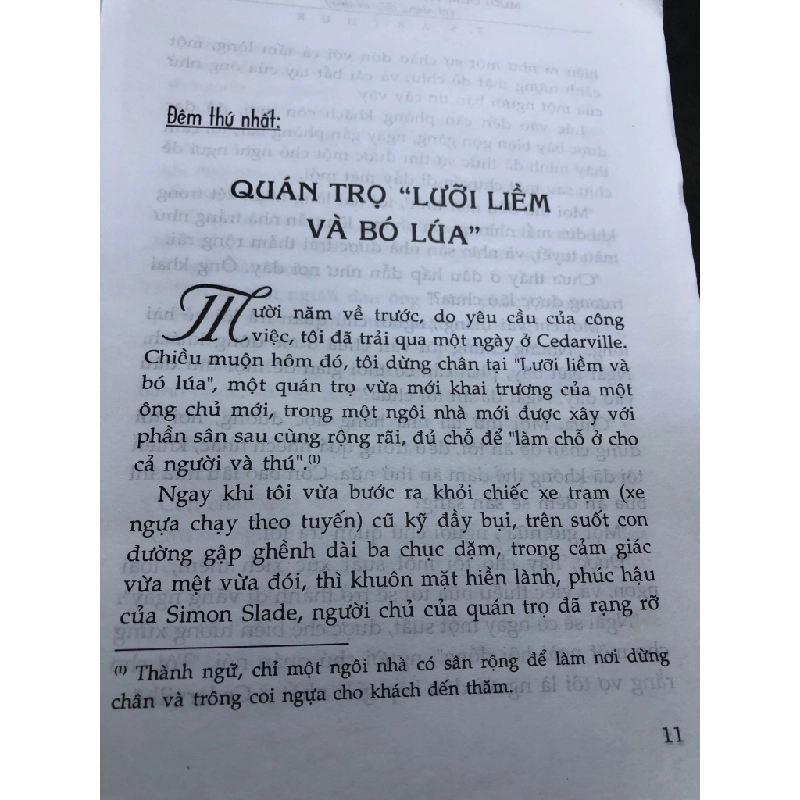 Mười đêm trong một phòng bar và những điều tôi thấy 2007 mới 70% ố bẩn nhẹ T S Arthus HPB0906 SÁCH VĂN HỌC 164698