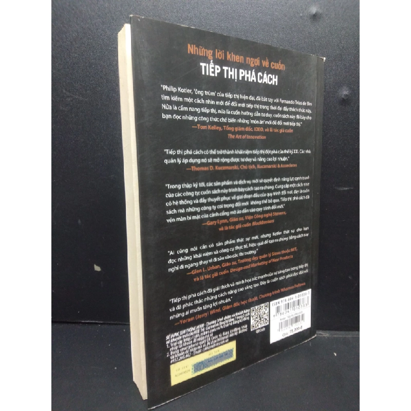 Tiếp thị phá cách kỹ thuật mới để tìm kiếm những ý tưởng đột phá Philip Kotler 2018 mới 80% mòn giấy HCM1805 Kỹ năng 146155