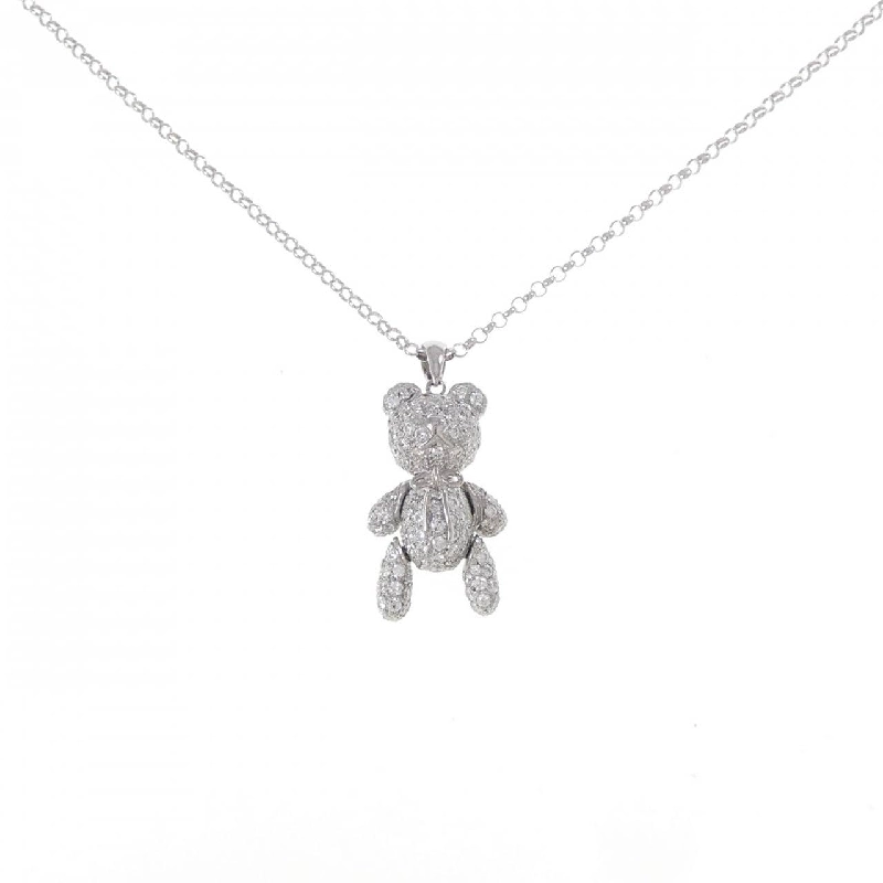 K18WG Bear Diamond Necklace 2.50CT - Hàng hiệu Chính hãng 859798