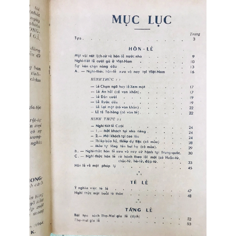 Việt Nam phong tục hôn lễ tế lễ tang lễ ( Thọ mai gia lễ )  - P.N.K 126697