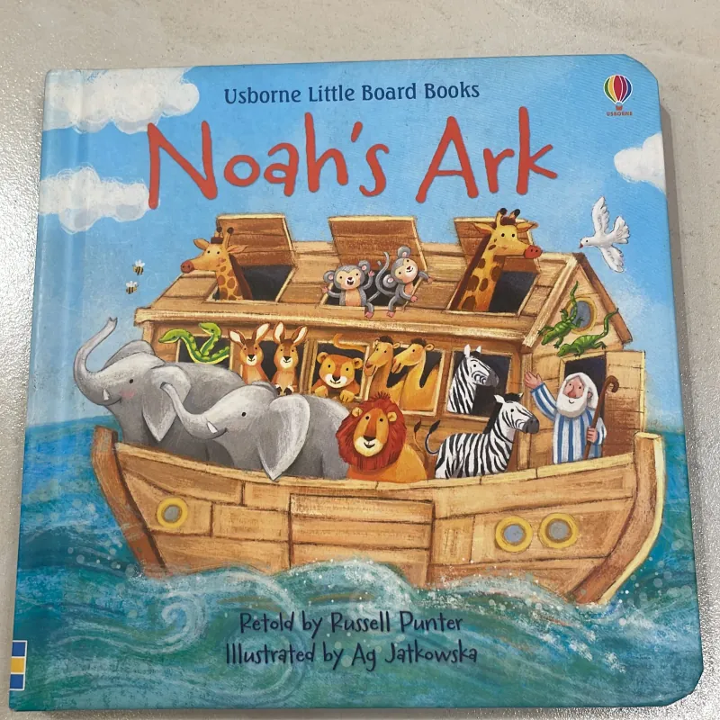 NGOẠI VĂN tiếng anh trẻ em : Usborne Little Board Books NOAH’s Ark  1027819