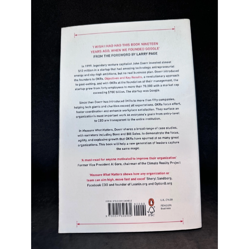 Measure what matters - OKRs The simple idea that drives 10x growth John Doerr New 90% SBM1404 911191