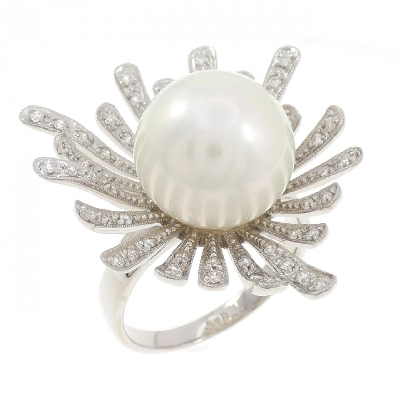 Nhẫn ngọc trai trắng K18WG 13.8mm - Hàng hiệu Chính hãng 848987