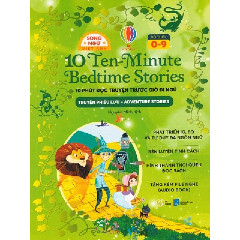 10 phút đọc truyện trước giờ đi ngủ (song ngữ) - Truyện phiêu lưu - Usborne - 2024 - Đông Tây, Thiếu nhi, Văn học nước ngoài 922157