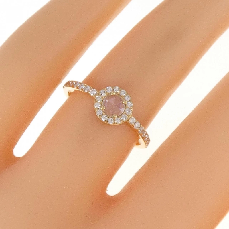 【Sản phẩm mới】Nhẫn kim cương K18YG 0.22CT 673689