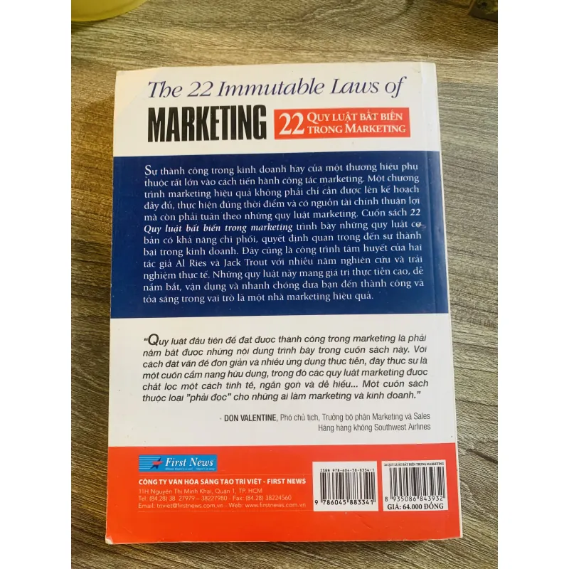 22 quy luật bất biến của Marketing  786366