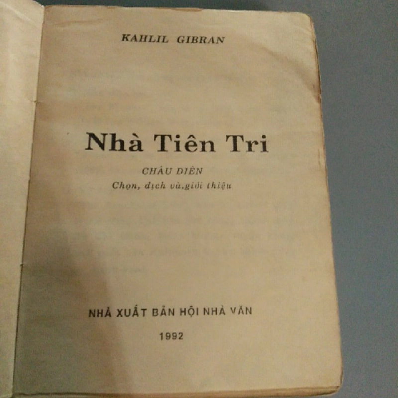 NHÀ TIÊN TRI - Kahlil Gibran 223779