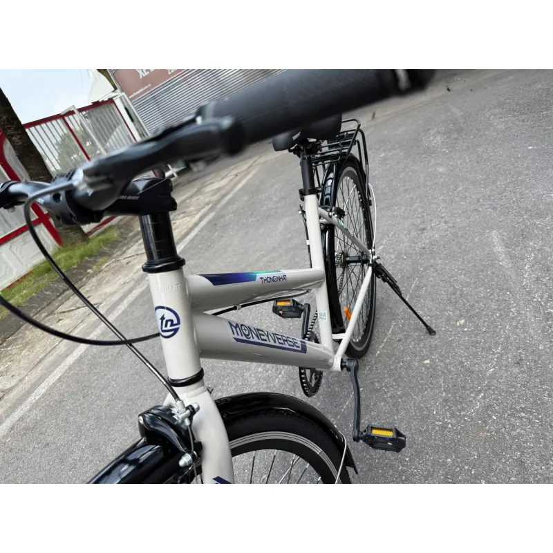 Xe Đạp Thông Nhat MẠNH MẼ Khung Kim Loại Phối Đen Trắng 677368