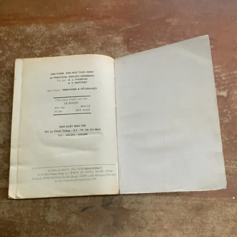  VĂN PHẠM ANH NGỮ THỰC HÀNH - nxb trẻ 1999 745164