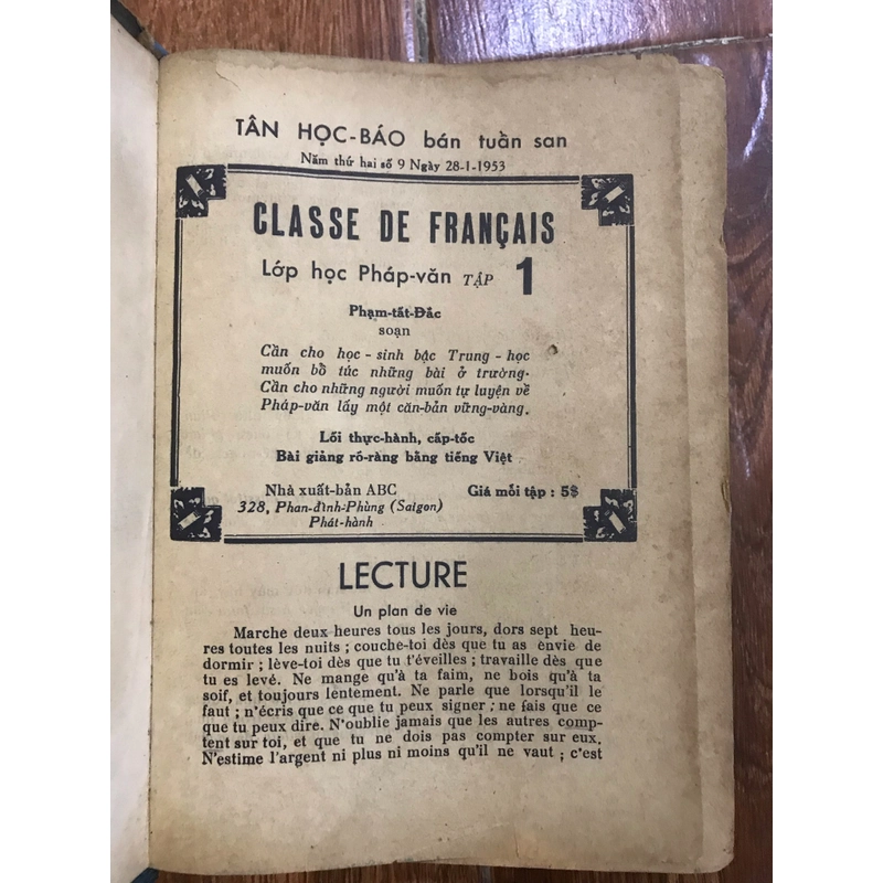 CLASSE DE FRANCAIS 1-30 ( LỚP HỌC PHÁP VĂN ) - PHẠM ĐẮC 478060