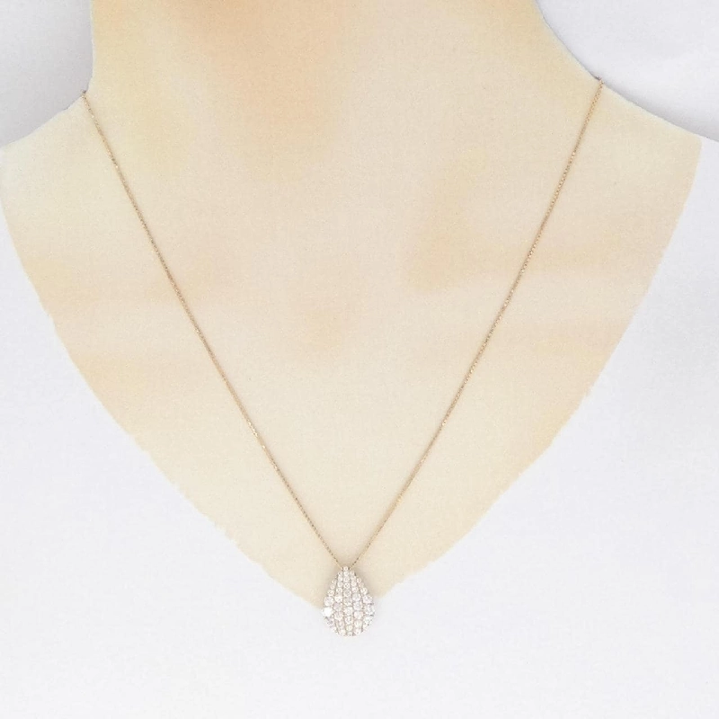 K18PG Pave Diamond Necklace 1.00CT - Hàng hiệu Chính hãng 862790