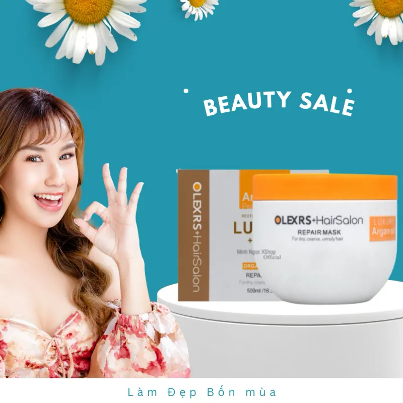 KEM Ủ TÓC OLEXRS HAIR SALON LUXURY REPAIR MASK 500ML 409527
