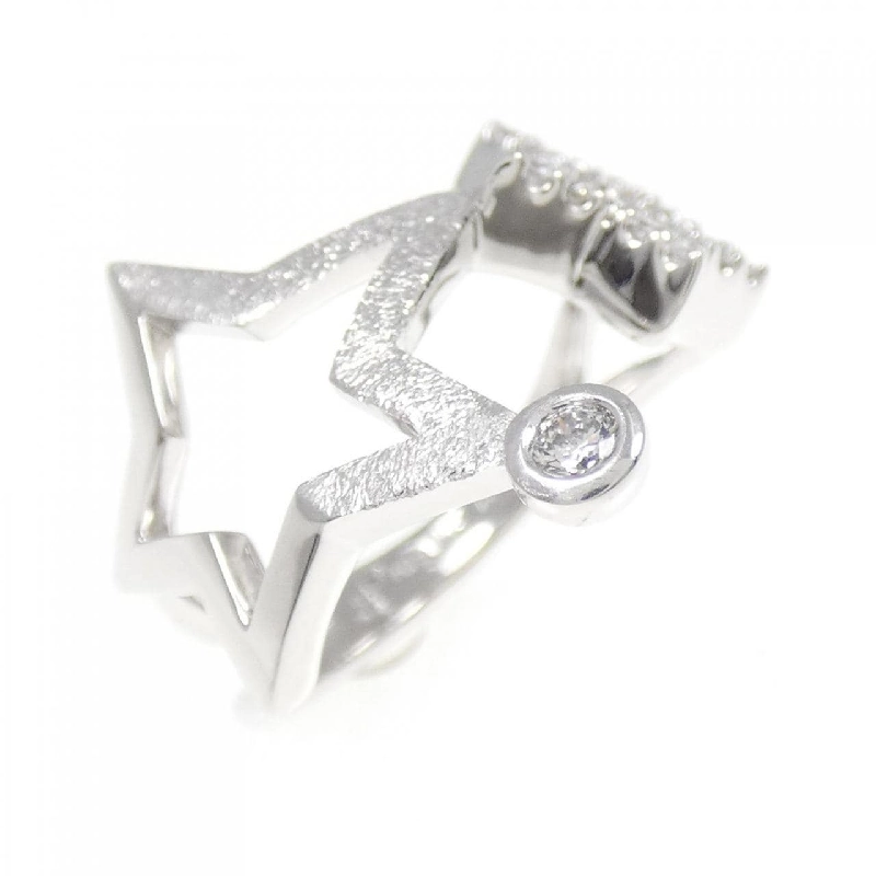 Nhẫn nhẫn ngón tay kim cương K18WG 0.21CT 673664