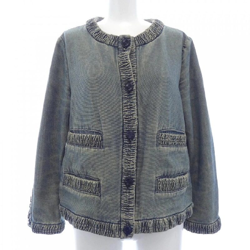 【Mã giảm giá】【Cổ điển】Áo khoác không cổ CHANEL 637184