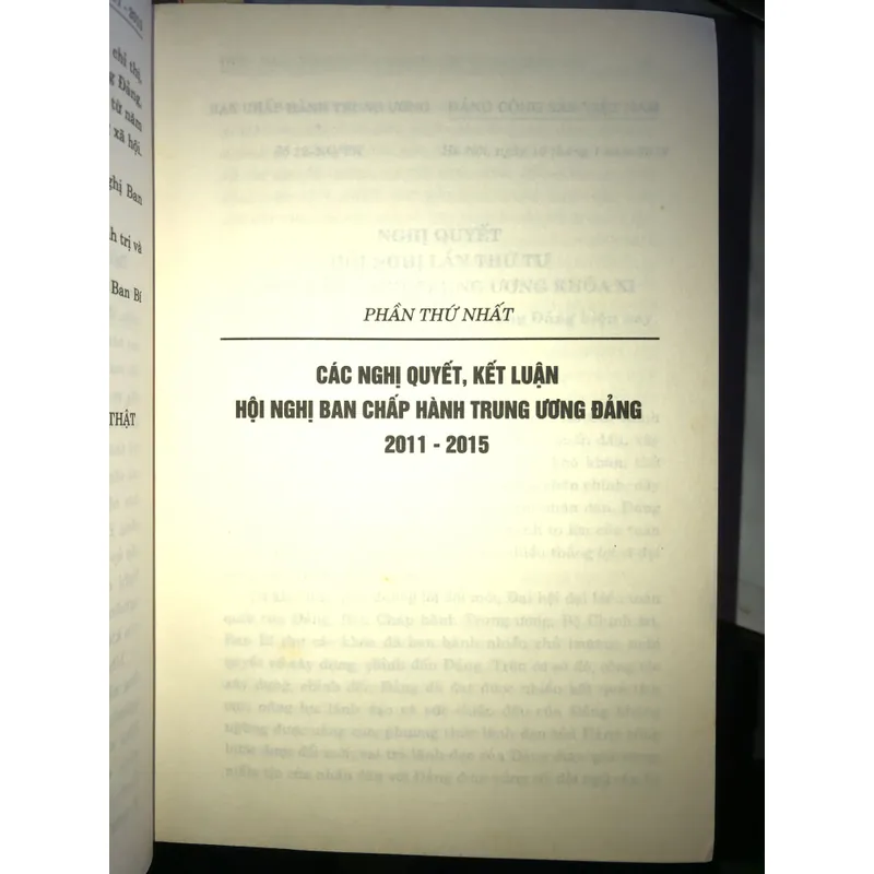 Các nghị quyết của Trung ương Đảng 2011 - 2015 705291