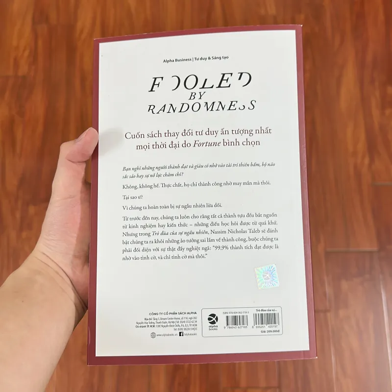 Sách: TRÒ ĐÙA của SỰ NGẪU NHIÊN - (Fooled by Randomness) 779216