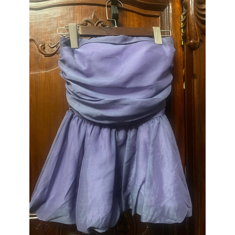 V146. Đầm tím voan tơ size M 443611