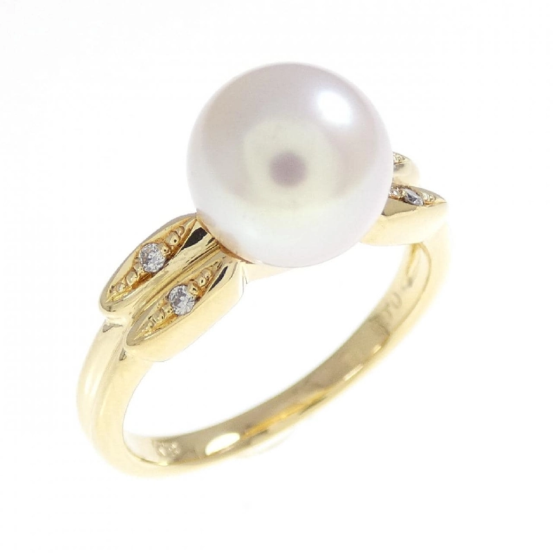 Nhẫn ngọc trai Akoya K18YG 8mm - Hàng hiệu Authentic 853425