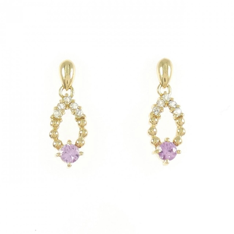 K18YG Sapphire Earrings - Hàng hiệu Authentic 867110