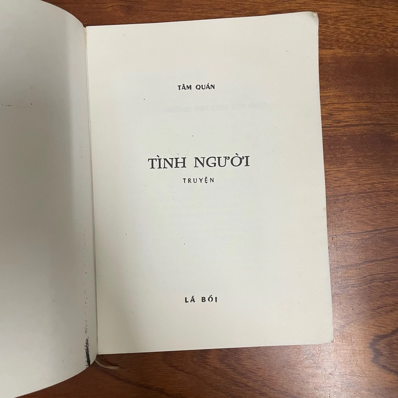 II Tựa sách: Tâm Quán Tình Người (Truyện) - Lá Bối 472297