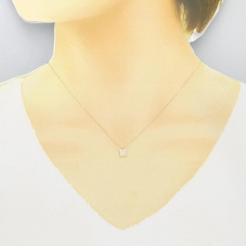 K18YG Dây chuyền kim cương 0.10CT - Hàng hiệu Chính hãng 861464