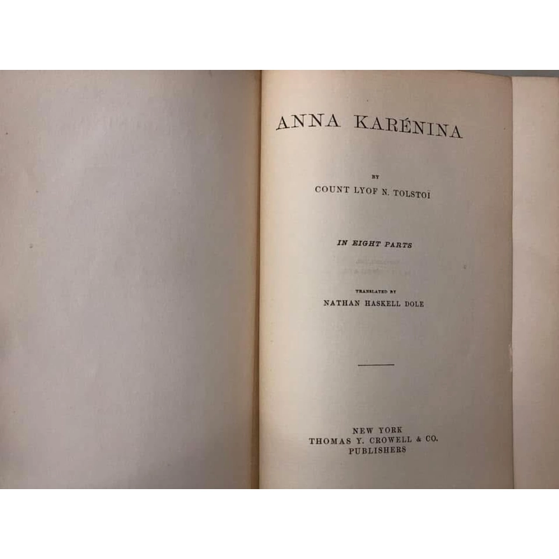 Sách cổ ANNA KARÉNINA - Tolstoi - 1886 454833