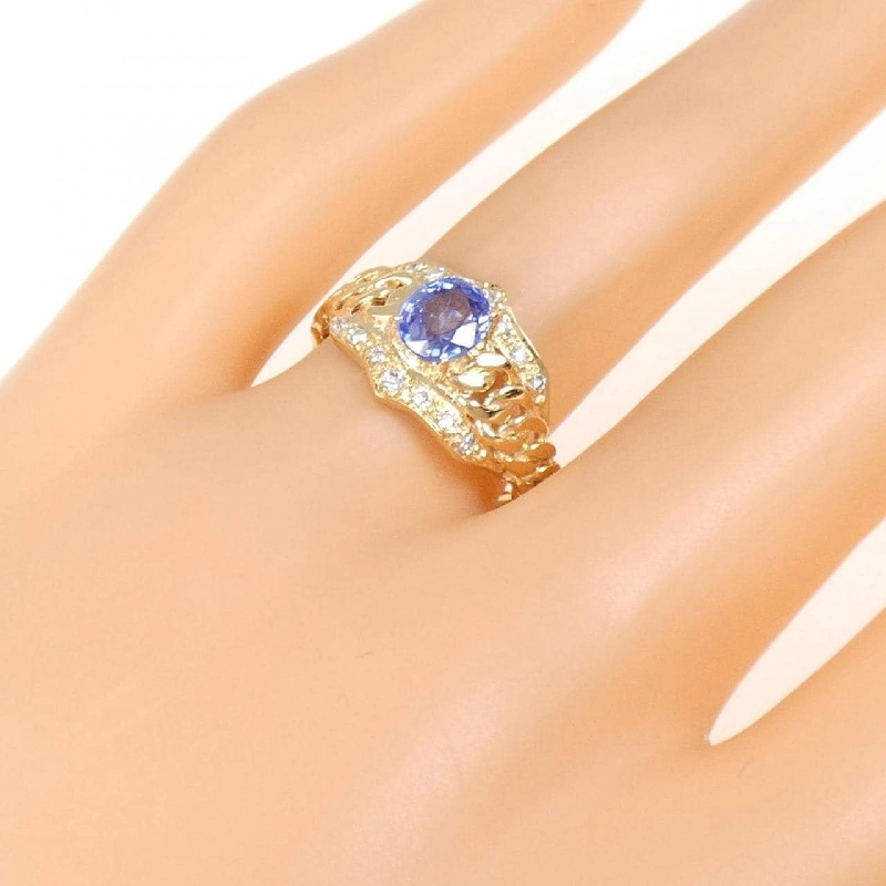 Nhẫn Sapphire K18YG 0.89CT 673630