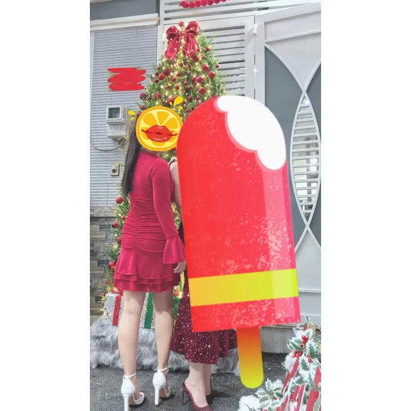 Váy đỏ size M mặc 1 lần duy nhất chụp hình Noel 936575