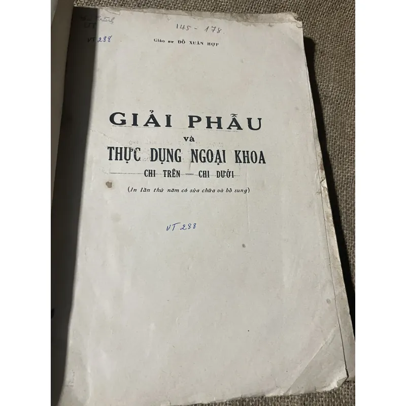 Giáo Đư ĐỖ XUÂN HỢP-  GIẢI PHẨU và THỰC DỤNG NGOẠI KHOA CHI TRÊN CHI DƯỚI - 480tr khổ lớn  750231