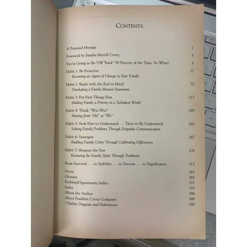 THE 7 HABITS OF HIGHLY EFFECTIVE FAMILIES (7 THÓI QUEN HIỆU QUẢ CHO GIA ĐÌNH) 600547