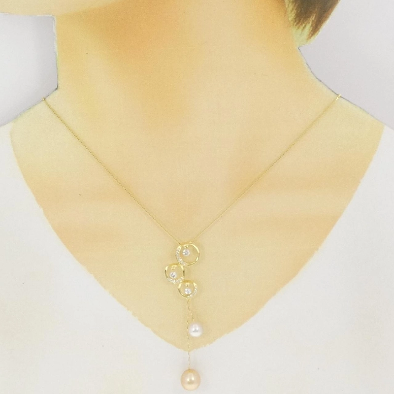 K18YG Ngọc trai trắng - Hàng hiệu Authentic 856512