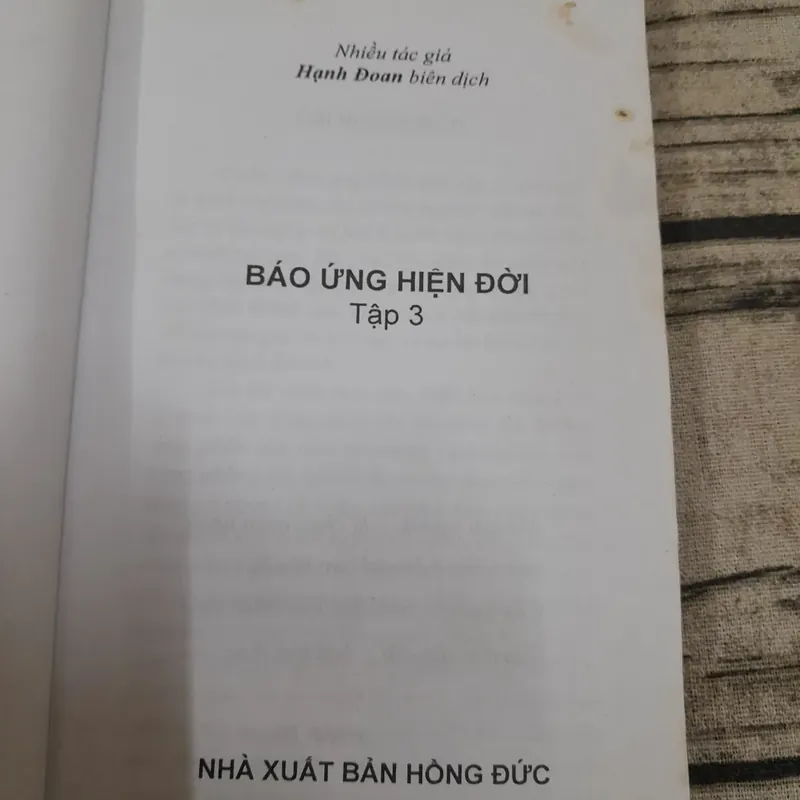 Báo ứng hiện đời. Tập 3 Tần Phu Nhân. Biên dịch Hạnh Đoan 726795