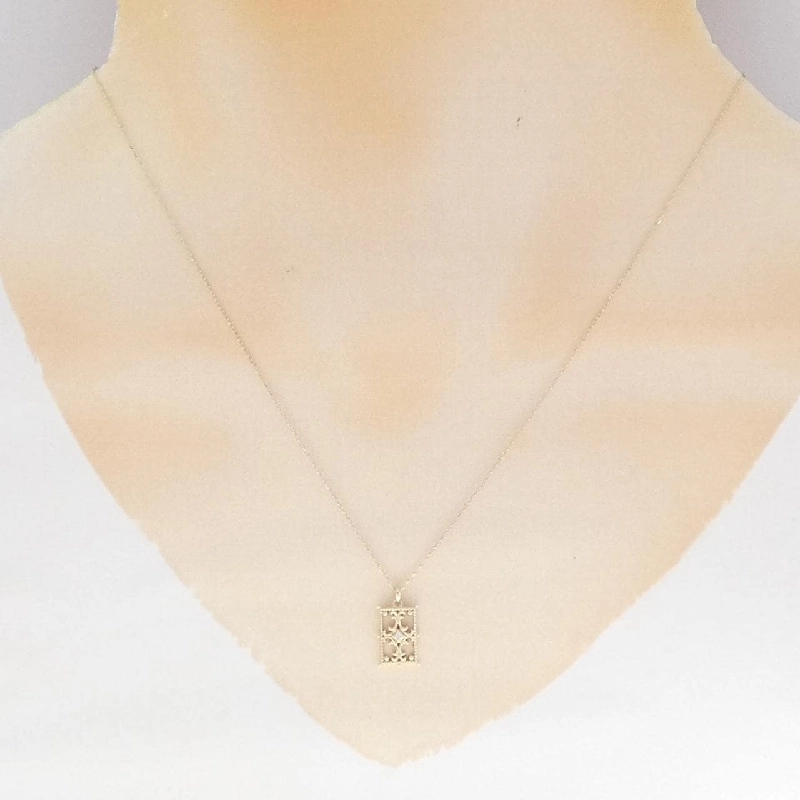 K10YG Dây chuyền kim cương 0.01CT - Hàng hiệu Chính hãng 859564