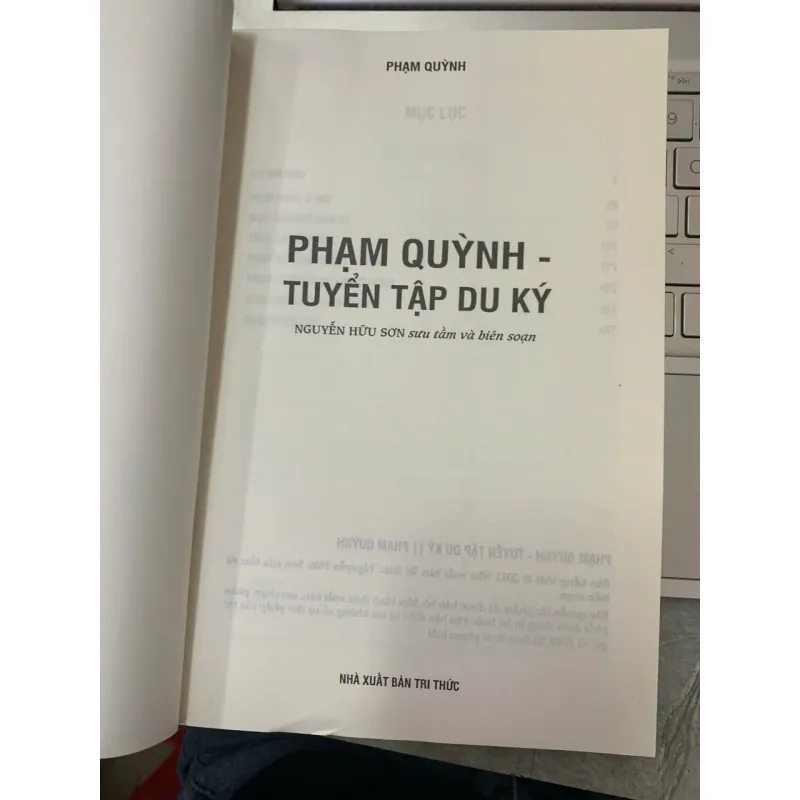 PHẠM QUỲNH TUYỂN TẬP DU KÝ - NGUYỄN HỮU SƠN (SƯU TẦM VÀ BIÊN SOẠN) 706732