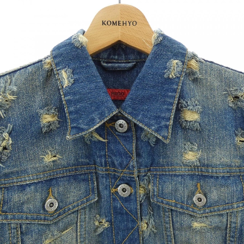 Áo khoác denim HUGO BOSS - Hàng hiệu Authentic 822243