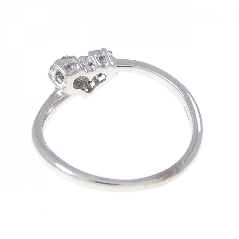 Nhẫn kim cương hình trái tim K18WG 0.14CT 666384