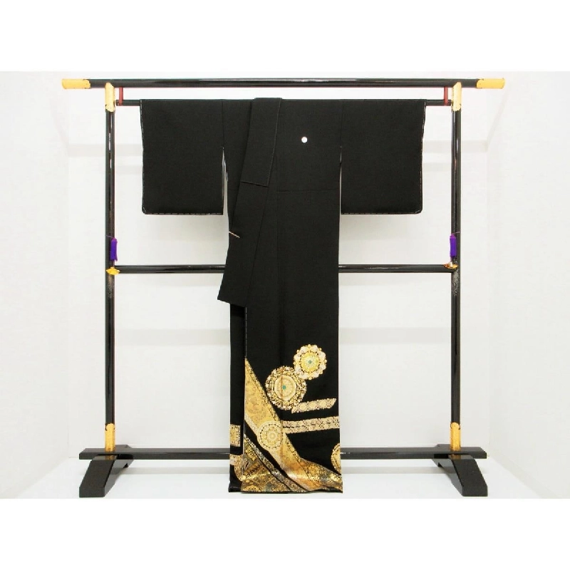 Áo kimono truyền thống với họa tiết vàng và ngọc trai - Hàng hiệu Authentic 878556