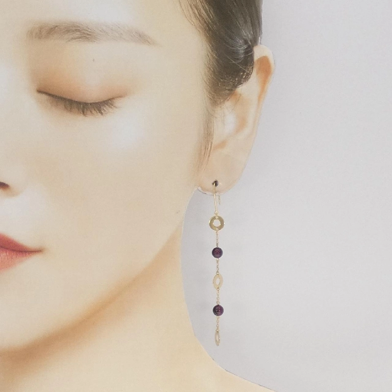 K18YG Garnet Bông tai - Hàng hiệu Chính hãng 866371