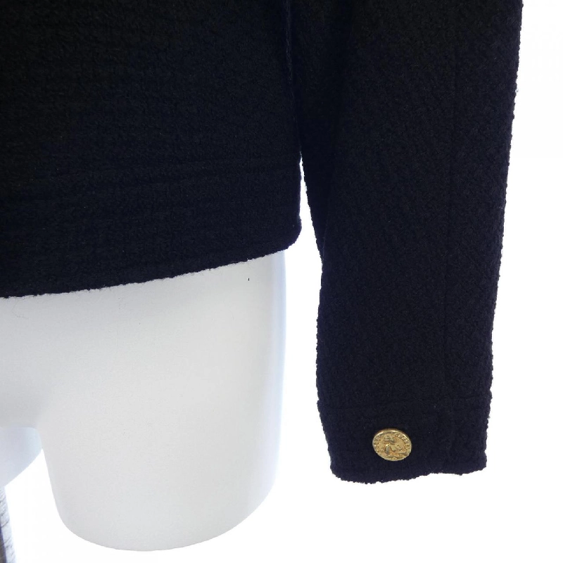 【Mã giảm giá】【Cổ điển】Áo khoác không cổ CHANEL 640636