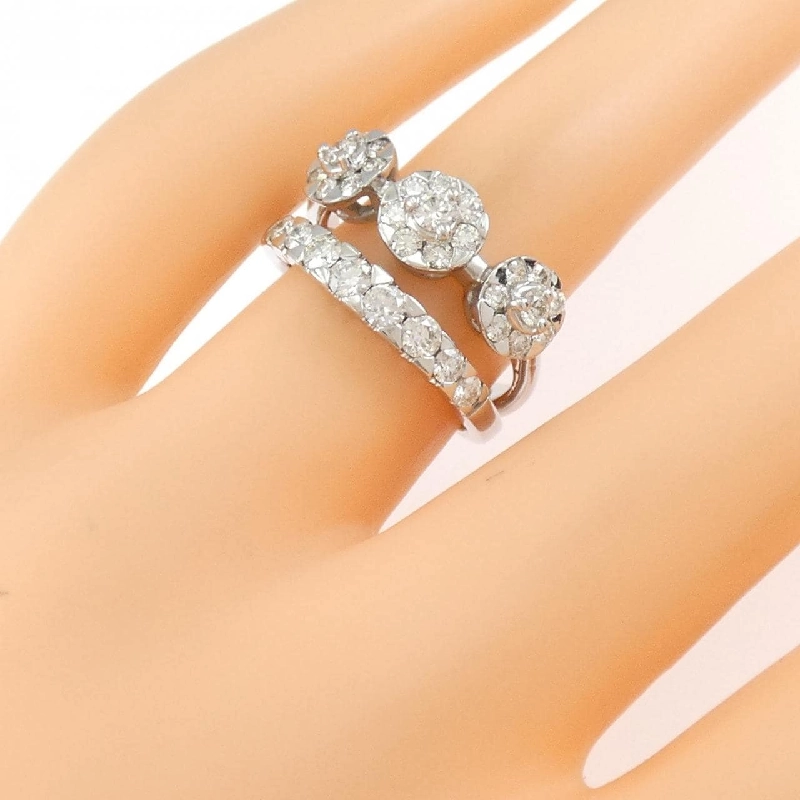 Nhẫn kim cương K18WG 1.03CT 669261