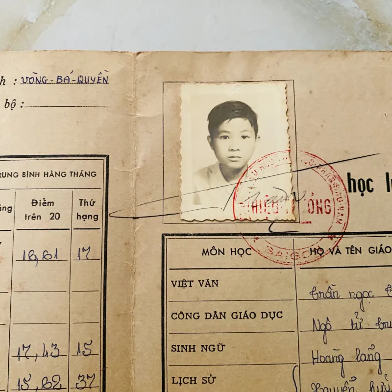 Bộ thành tích biểu xưa nam sinh Trung học tư thục Phan Sào Nam và Phan Chu Trinh Biên Hoà 1013154