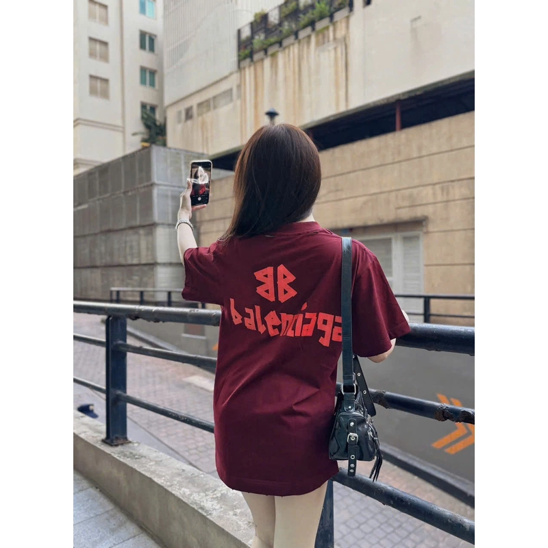 ÁO THUN NỮ OVERSIZE BALENCIAGA - CHẤT NGẦU, MẶC LÊN LÀ CHẤT 538951