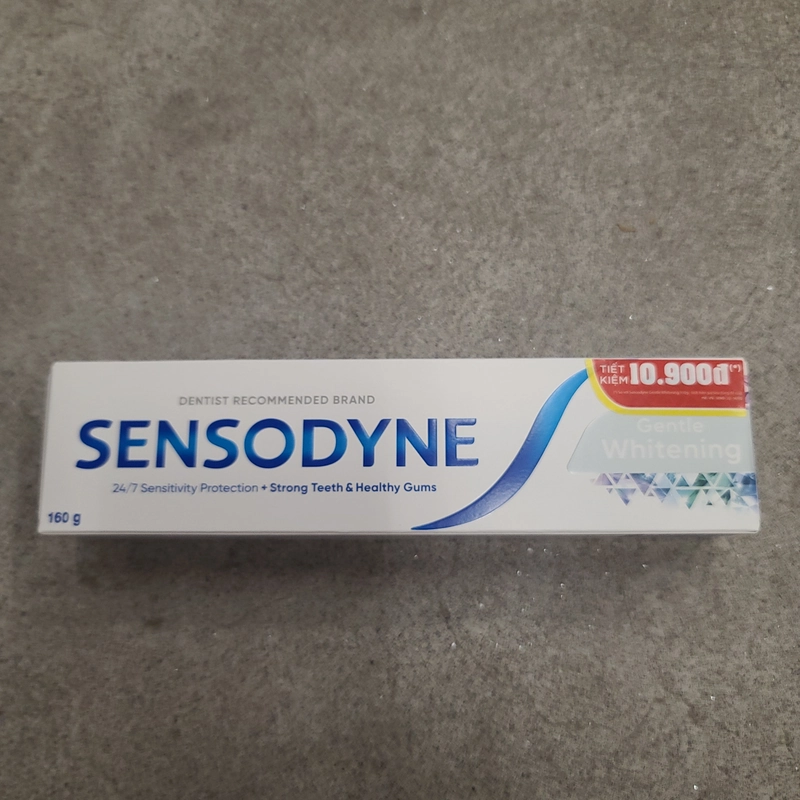 Kem đánh răng sensodyne gentle white 160g 277794