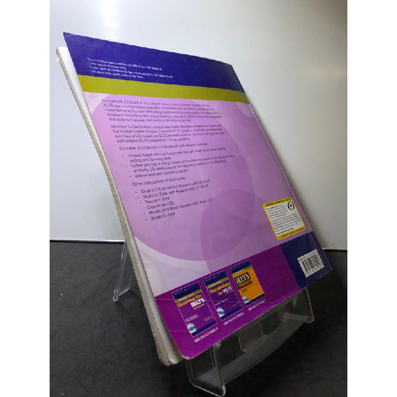 Complete Ielts Brand 4-5 B1 Workbook CAMBRIDGE mới 80% note viết chì kèm CD Rawdon Wyatt HPB3107 HỌC NGOẠI NGỮ 450766