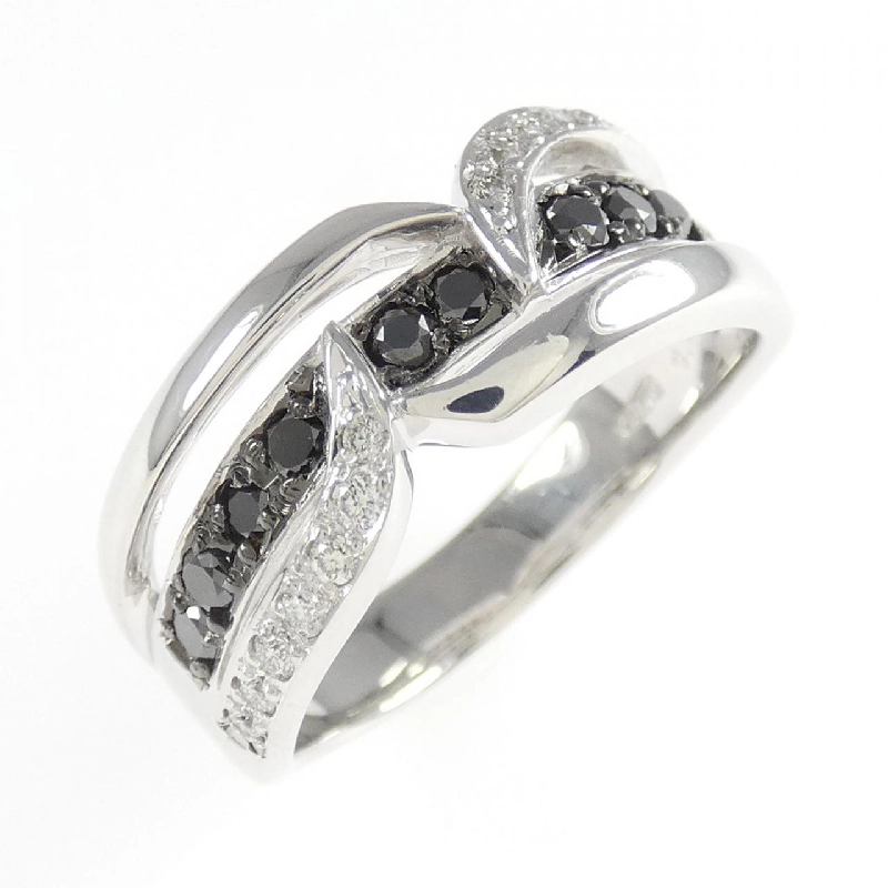 Nhẫn kim cương K18WG/K18BG 0.24CT - Hàng hiệu Authentic 853286