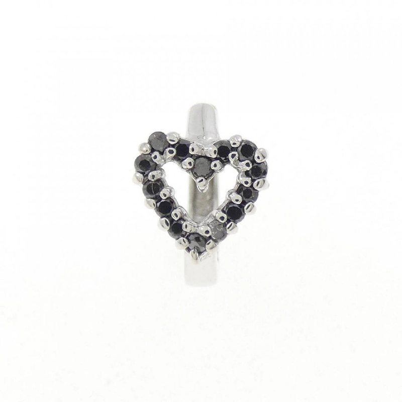 K10WG Bông tai kim cương hình trái tim 0.09CT một bên - Hàng hiệu Chính hãng 862235